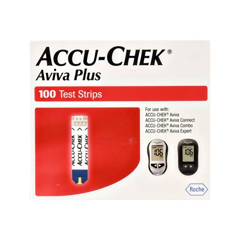 Accu-Chek Aviva Plus Test Strips Box of 50 - 2 Pack 100 Count - Walmart ...