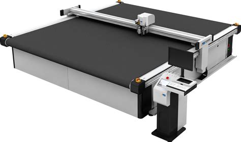 A flatbed plotter cutter for large format processing in advertising ...