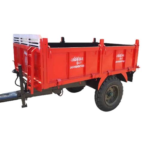 Mild Steel Hydraulic Tractor Trolley, Size: 1.2 H X 5 W X 8l Feet ...