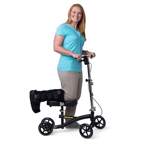 Rolling Wheel Knee Walker Broken Leg Foot Crutches Scooter Seat Handle ...