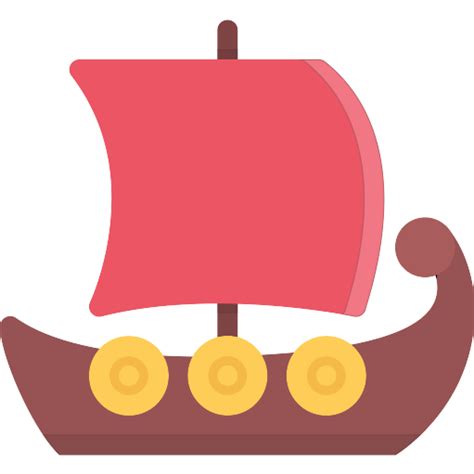 Viking Ship Vessel Vector SVG Icon - SVG Repo