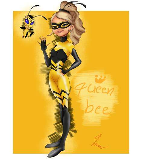 Queen Bee and her bumble bee Kwami, Pollen from Miraculous Ladybug and ...