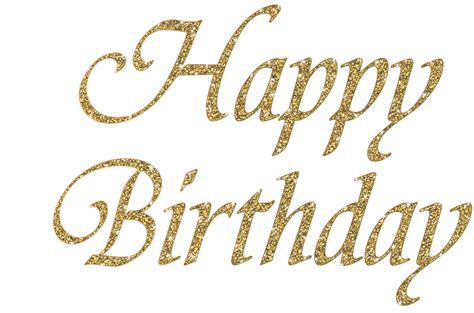 Free Happy Birthday Gold Png, Download Free Happy Birthday Gold Png png ...