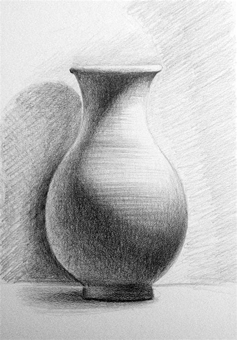 How to Draw a Vase: Still Life Basics | Improve Drawing | Realistic ...