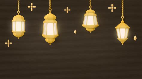 Ramadan lanterns desktop wallpaper, brown | Premium Photo - rawpixel