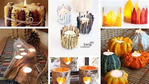 DIY Autumn decorations with beautiful and colorful candles | My desired ...