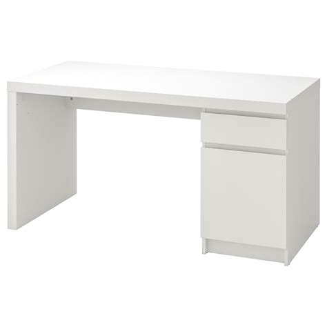 MALM white, Desk, 140x65 cm - IKEA