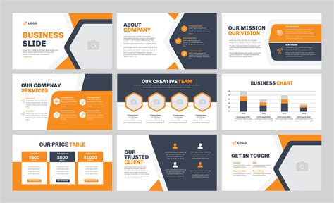 Business presentation slide design. Use for Creative keynote ...