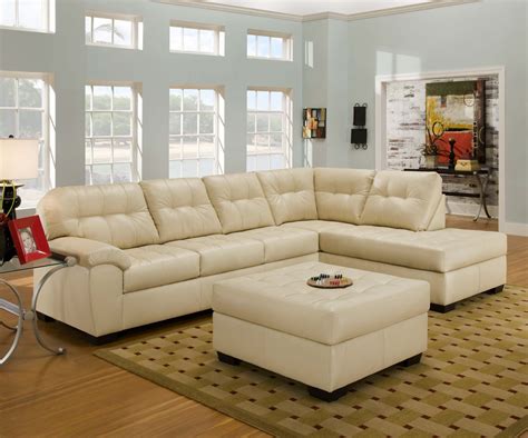 Available in Black, White, or Red | Sectional sofa with chaise, Leather ...