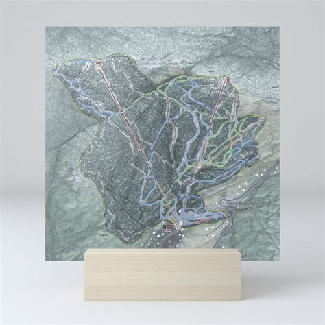 Mad River Glen Trail Map Mini Art Print by Mapsynergy | Society6