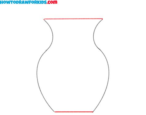 How to Draw a Vase for Kindergarten - Easy Tutorial For Kids