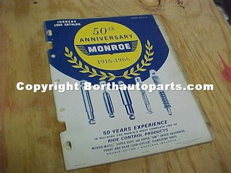 1950-65 Monroe Shocks Catalog – BorthAutoParts