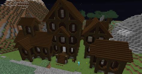 Dark oak wood mansion Minecraft Map