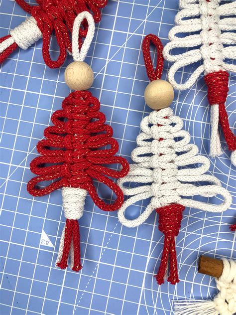 Macrame Christmas Tree Decorations Tree Ornaments Tree - Etsy