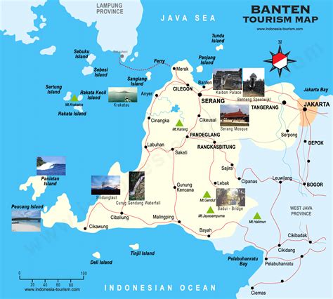 Map of Bantam - Peta Banten - Banten Map