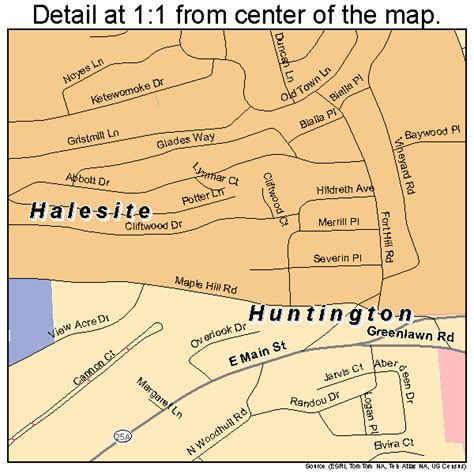 Huntington New York Street Map 3636233