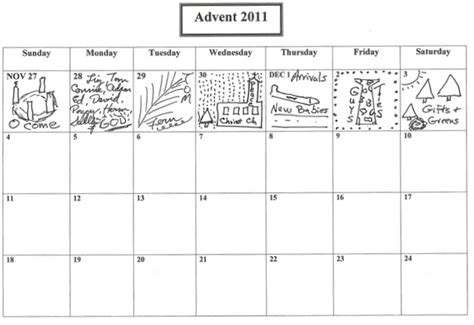 Black and White Advent Calendar Week 1 | Praying in Color