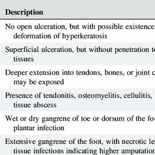 Wagner Ulcer Grade Classification Scale