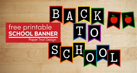 Welcome Back to School Banner {Chalkboard} - Paper Trail Design