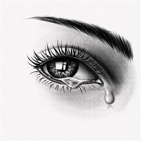 How To Draw Crying Eyes Step By Step