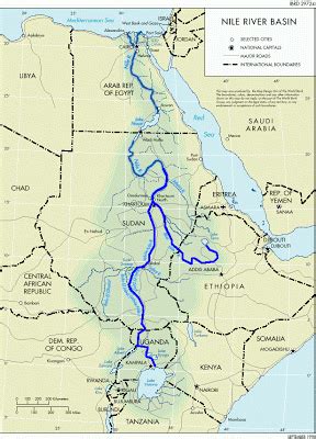 Blue Nile River Map | Map Of The World