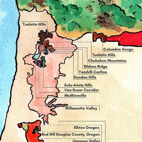 Willamette Valley Oregon Map - Map Of Counties Around London