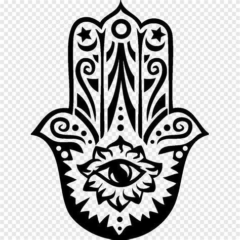 Free download | Black Hamsa hand illustration, Hamsa T-shirt Symbol ...