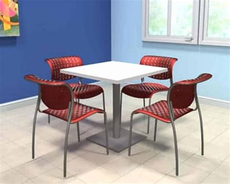 Square Cafeteria Table with Square Base | Joyce Contract Interiors