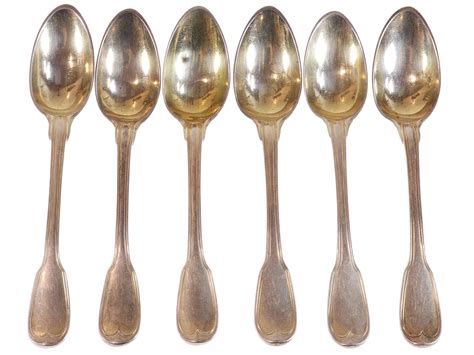 Lot - (6) Antique Silver Spoons