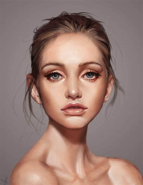 "Another Beautiful Face" by Victter le Fou Digital Painting Portrait ...