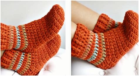 Easy To Crochet Beautiful Slipper Socks Free Pattern [video] - ilove ...