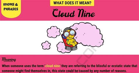 Cloud Nine (Cloud 9) Meaning, Origin and Easy Examples • 7ESL