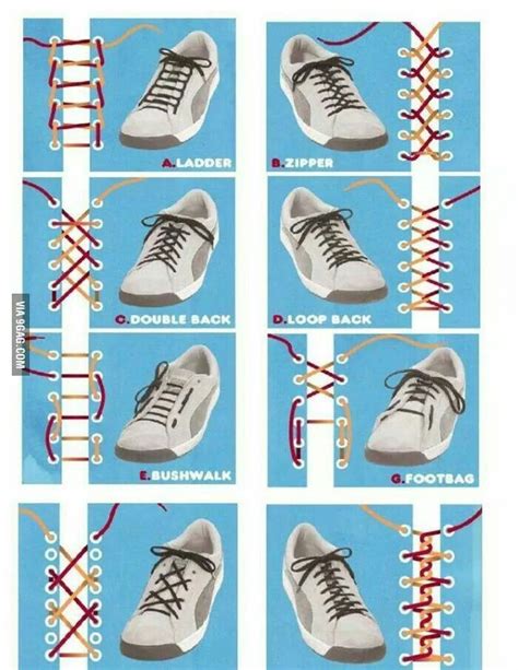 Verschillende manieren om veters te strikken | Ways to lace shoes, Shoe ...