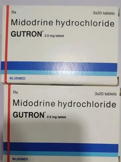 Midodrine Hydrochloride Tablets at Rs 1455/stripe | Midodrine ...