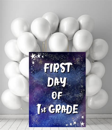 Printable First Day of School Banner Back to School Photo Prop | Etsy