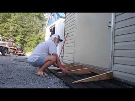 Building a concrete shed ramp - YouTube