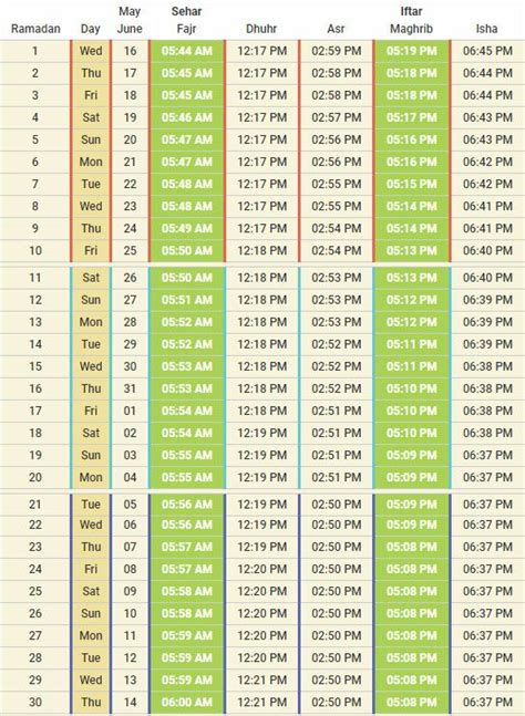 20+ Ramzan Calendar 2020 - Free Download Printable Calendar Templates ️