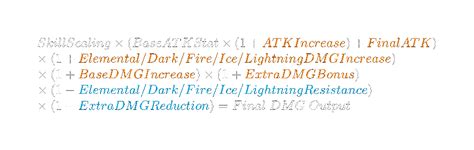 Damage Details/Elemental DMG Factors - GRAY RAVENS