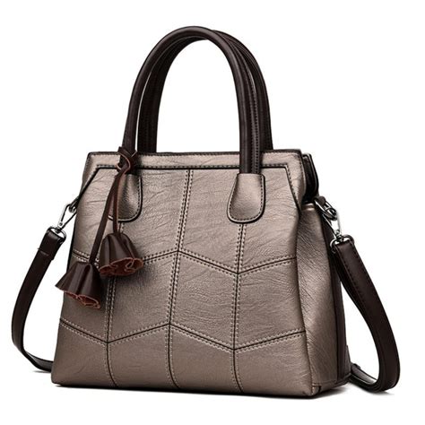 Genuine Leather Luxury Designer Handbags for Women - Casual Tote