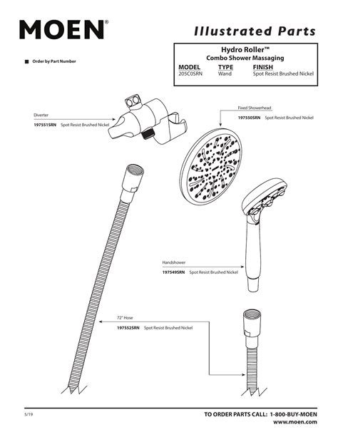 Moen Handheld Shower Head Parts Diagram - Francine