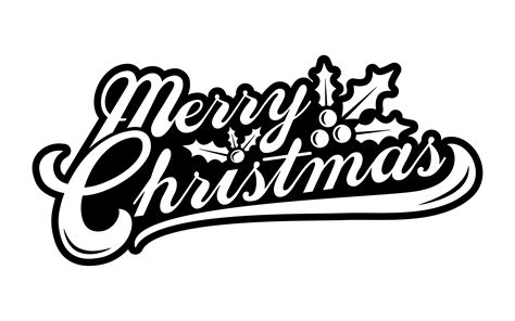 Merry Christmas text font graphic 552706 Vector Art at Vecteezy