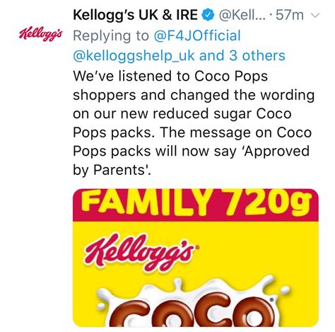 Kellogg’s to change Coco Pops slogan after Fathers4Justice supermarket ...