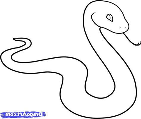 Simple Snake Drawing at PaintingValley.com | Explore collection of ...