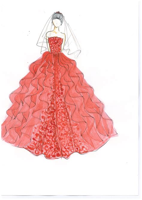 Thejagielskifamily: Ball Gown Dress Design Sketch