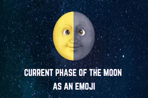 Current Phase of The Moon as an Emoji | Sarkari Result