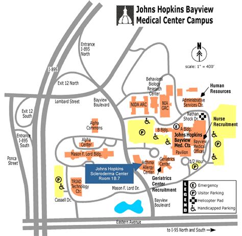 Johns Hopkins Hospital Map