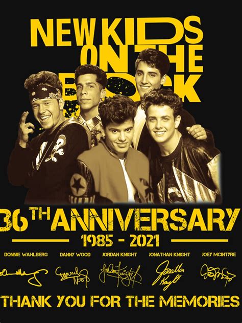 "NKOTB 36th Anniversary 1985-2021 Signature Thank You For The Memories ...