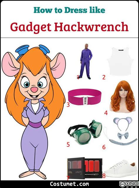 Gadget Hackwrench (Chip 'n Dale) Costume for Halloween