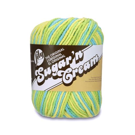 Lily Sugar'n Cream Yarn, 2 Oz, Summer Splash - Walmart.com - Walmart.com