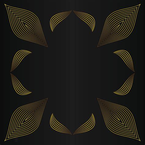 golden flower petal, luxury gold floral decoration 29935241 Vector Art ...